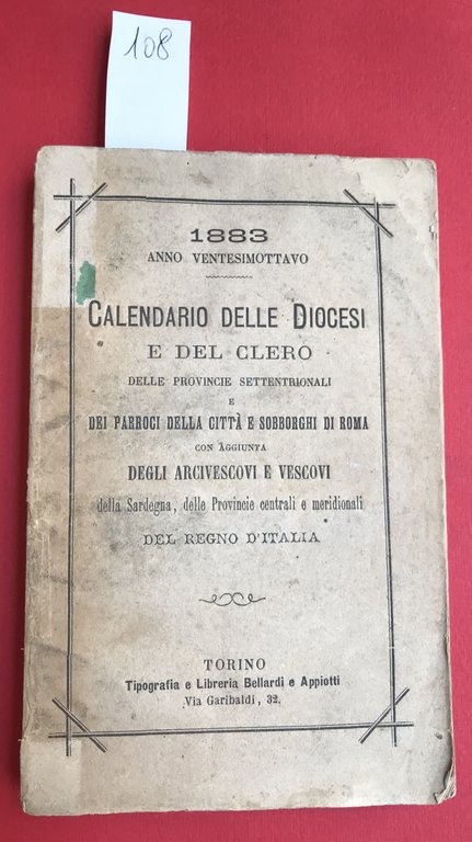 Calendario delle Diocesi e del Clero delle provincie settentrionali contente …