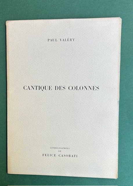 Cantique des colonnes, lithographies de Felice Casorati