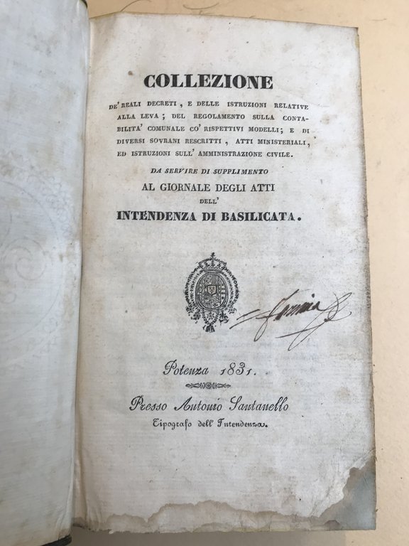 Collezione de' Reali decreti, e delle istruzioni relative alla leva, …