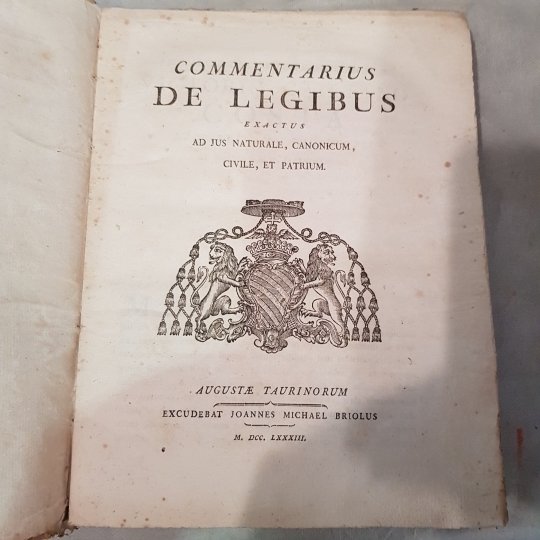 Commentarius de legibus exactus ad jus naturale, canonicum, civile, et …