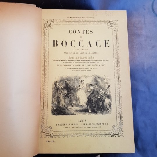 Contes de Boccace. Traduction de Sabatier de Castres. Illustrations de …