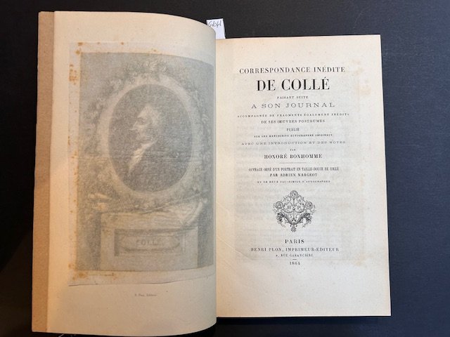 Correspondance De Collé faisant suite a son journal accompagnee de …