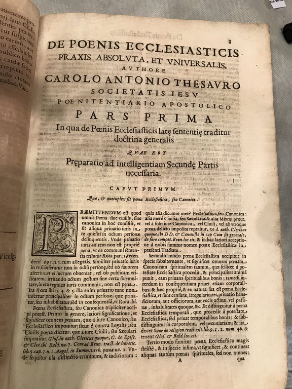 De poenis ecclesisatici praxis absoluta universalis in duas partes distribuita. …