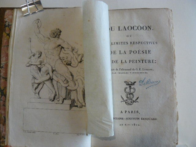 Du Laocoon ou des limites respectives de la poesie et …