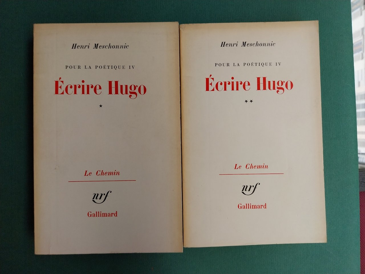 Ecrire Hugo. Pour la poetique IV. Le chemin