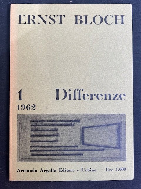 Ernst Bloch. A cura di Giancarlo Scorza. Quaderni di Differenze …