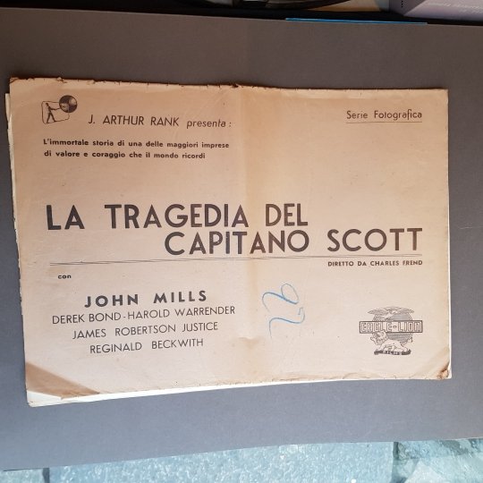 Fotobusta originale La tragedia del Capitano Scott del 1948 diretto …