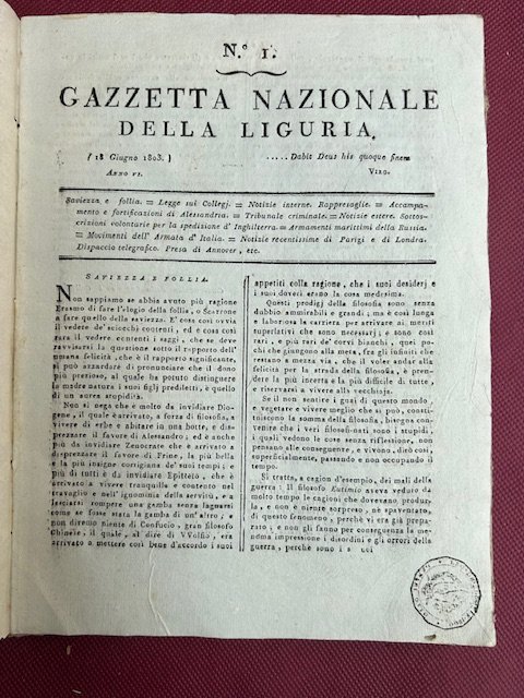 Gazzetta Nazionale della Liguria