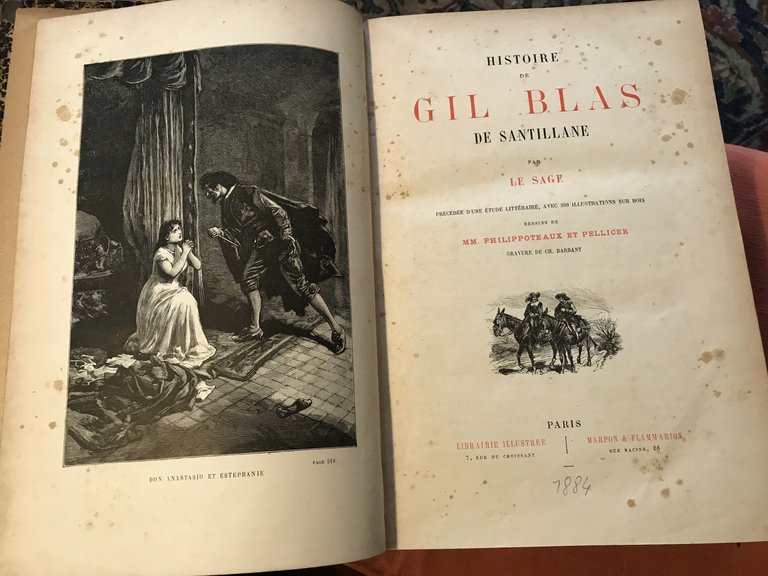 HISTOIRE DE GIL BLAS DE SANTILLANE. Précédée d'une étude littéraire. …