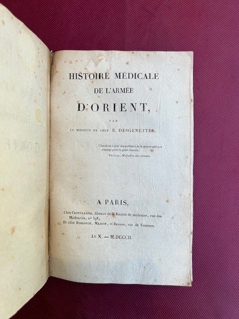 Histoire médicale de l'armée d'Orient