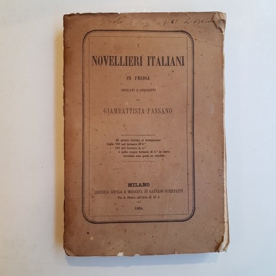 I novellieri Italiani in prosa indicati e descritti da Giambattista …
