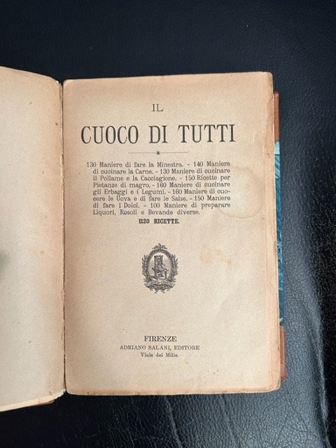 Il cuoco di tutti. 130 maniere di fare la minesta …
