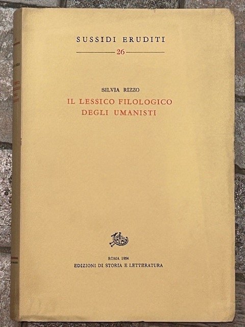Il lessico filologico degli umanisti | Immagine principale