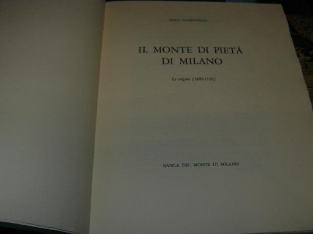 Il Monte di Pietà di Milano. Le origini (1486-1528).
