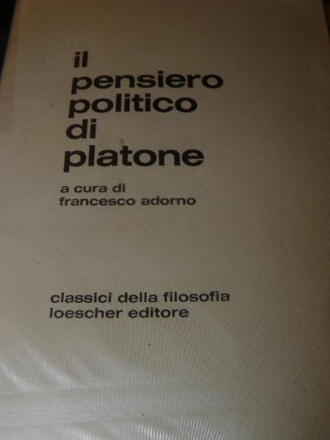 Il pensiero politico di Platone