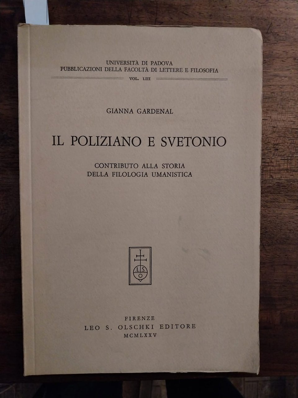 Il Poliziano e Svetonio. Contributo alla storia della filologia umanistica