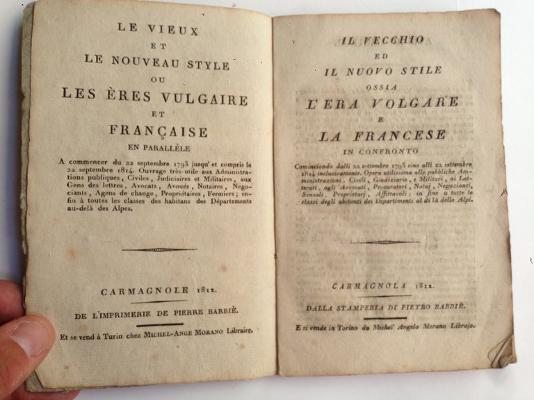 Il Vecchio e Nuovo Stile ossia l'Era Volgare e la …