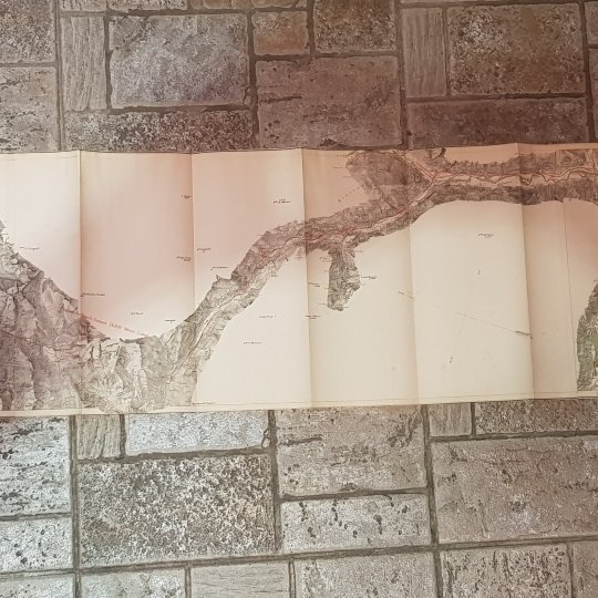 KARTE DER ST GOTTHARD-BAHN / CARTE DU CHEMIN DE FER …