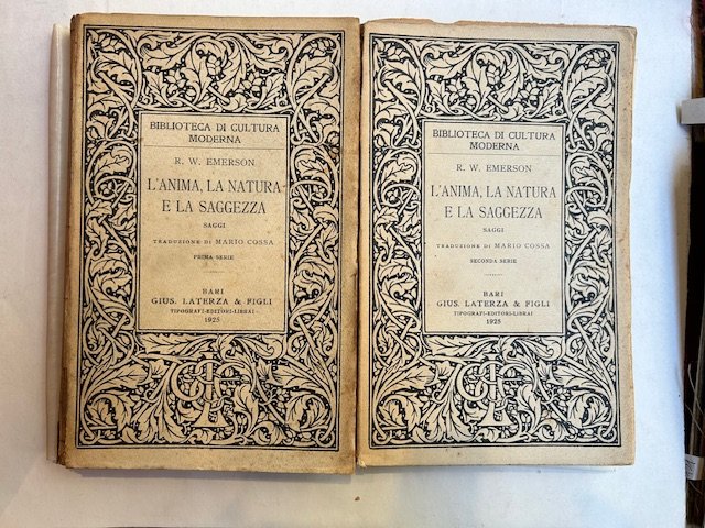 L'anima, la natura e la saggezza. Saggi. Prima e seconda …