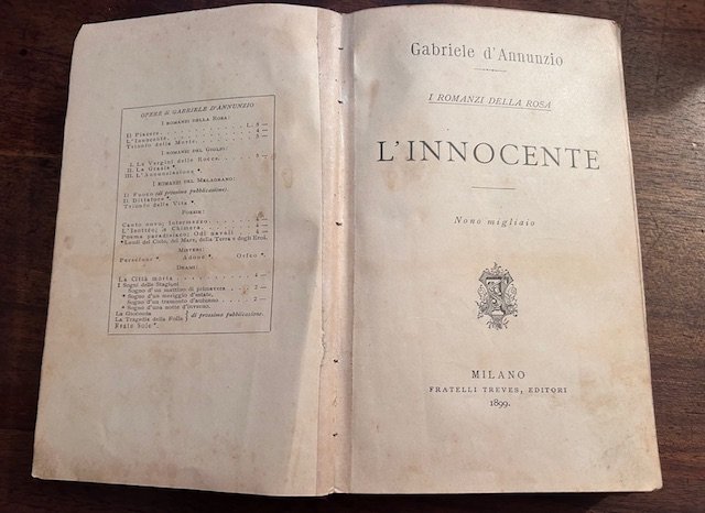 L'innocente. I romanzi della rosa. Nono migliaio