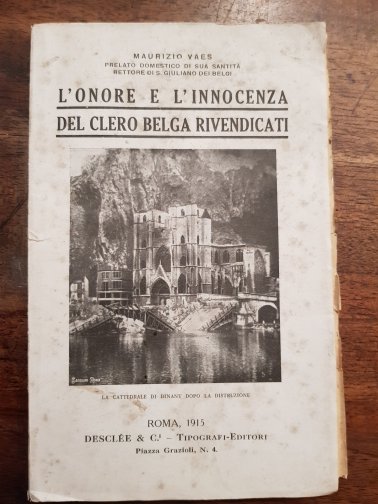 L'onore e l'innocenza del Clero belga rivendicati.