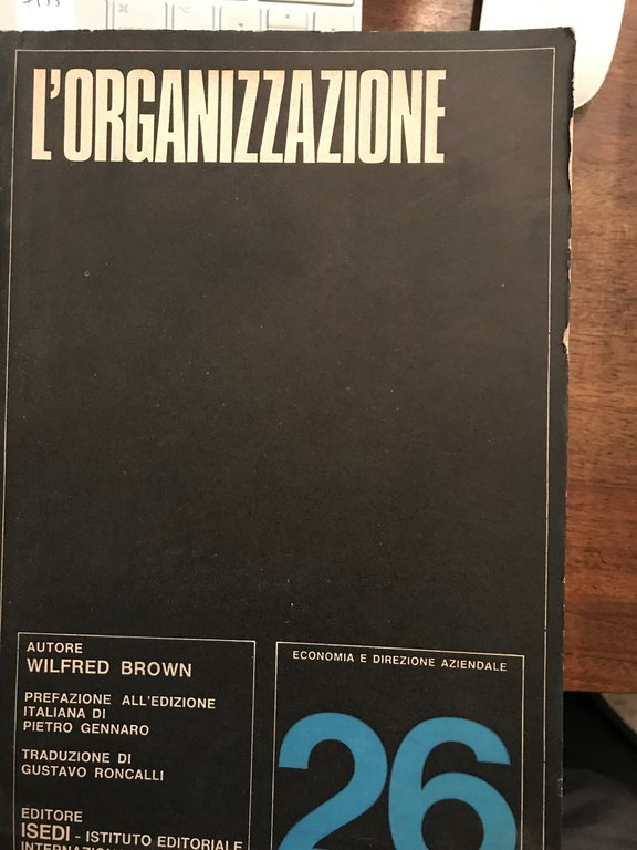 L'organizzazione