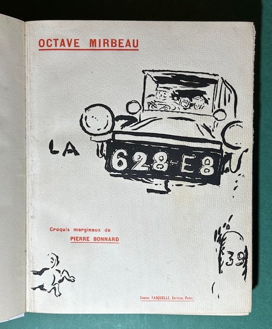 La 628-E8. Croquis marginaux de Pierre Bonnard.