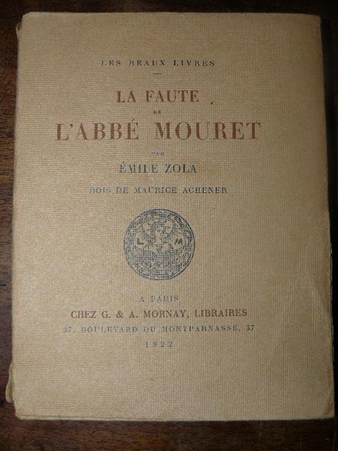La faute de L'abbé Mouret. Bois de Maurice Achener