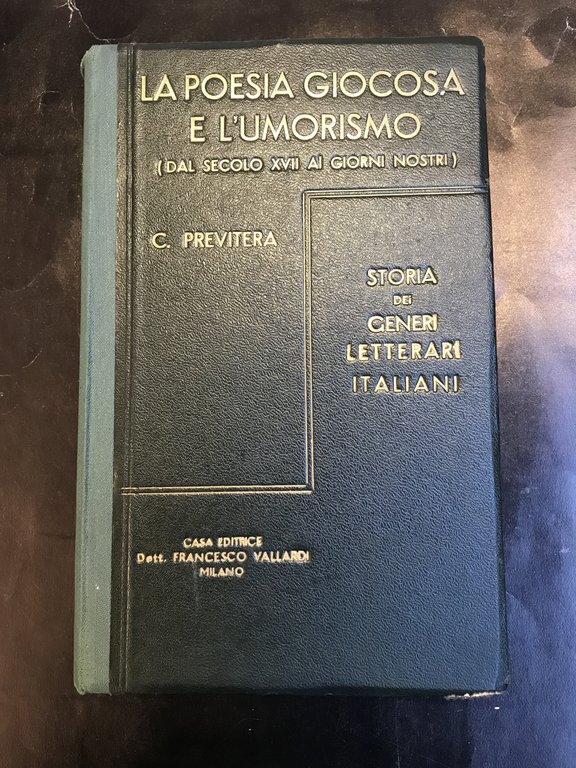 La poesia giocosa e l'umorismo ( Dal secolo XVII ai …