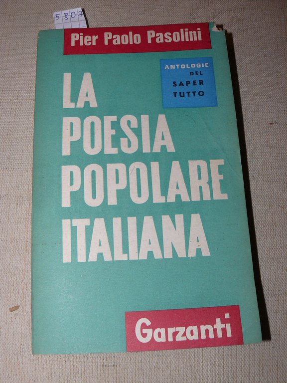 La poesia popolare italiana
