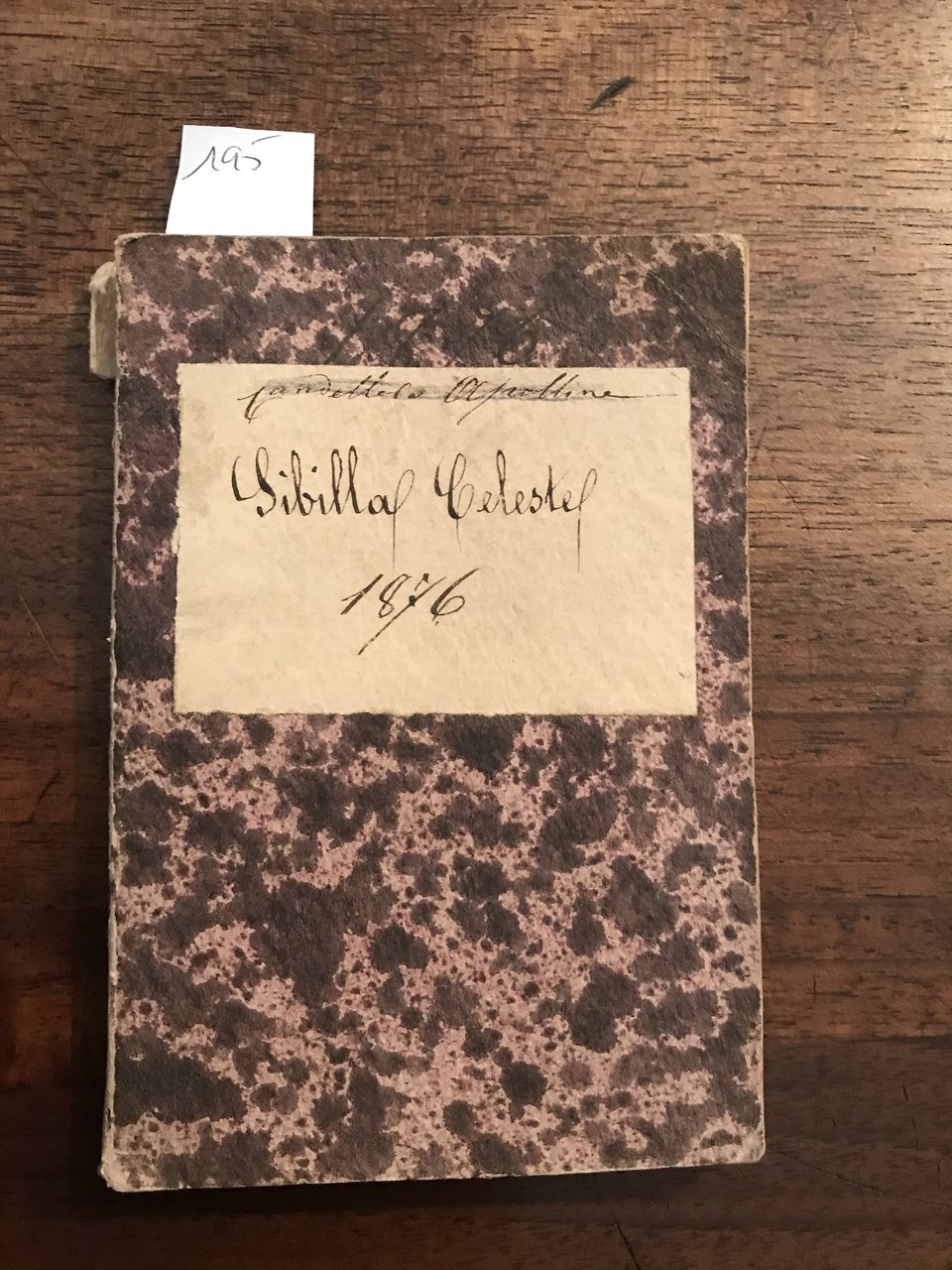 La Sibilla Celeste effemeride per l'anno comune 1876 Anno 125° | Immagine principale
