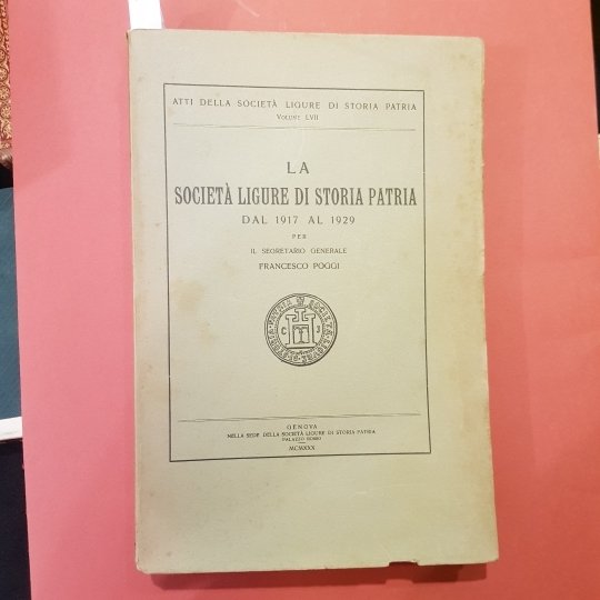 La società ligure di storia patria dal 1917 al 1929