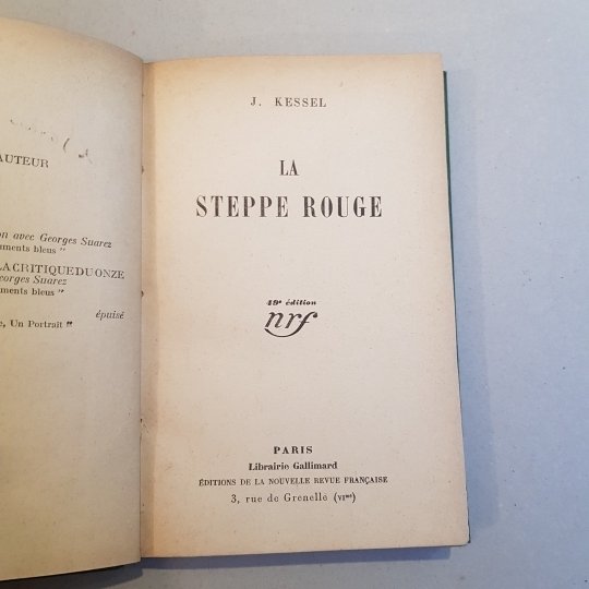 La steppe rouge. 49° édition