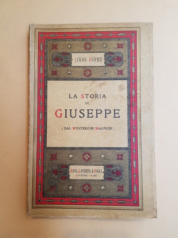La storia di Giuseppe (dal Mysterium Magnum).
