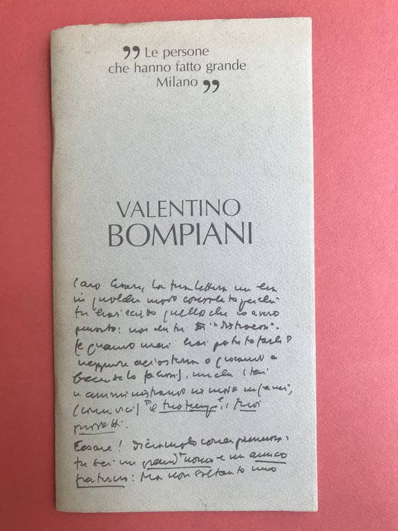 Le persone che hanno fatto grande Milano Valentino Bompiani