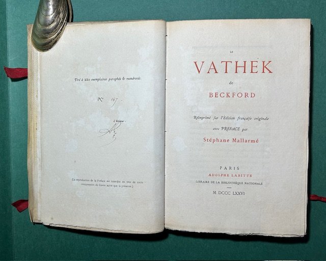 Le Vathek de Beckford. Réimprimé sur l’Édition française originale avec …