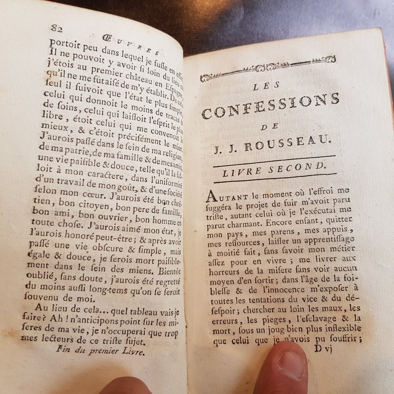 Les confessions de J.J. Rousseau