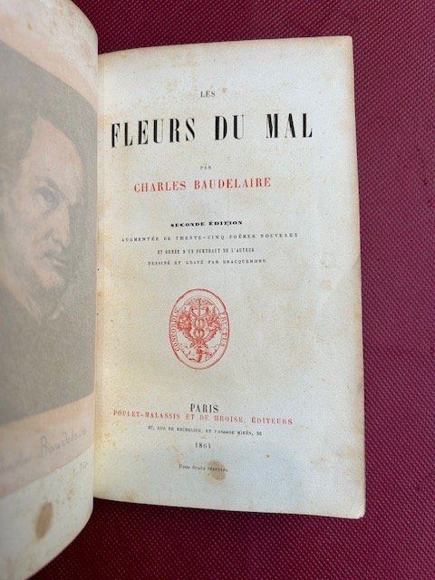 Les fleurs du mal. Seconde édition augmentée de trente-cinq poèmes …