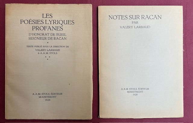 Les Poésies Lyriques Profanes / Notes sur RACAN