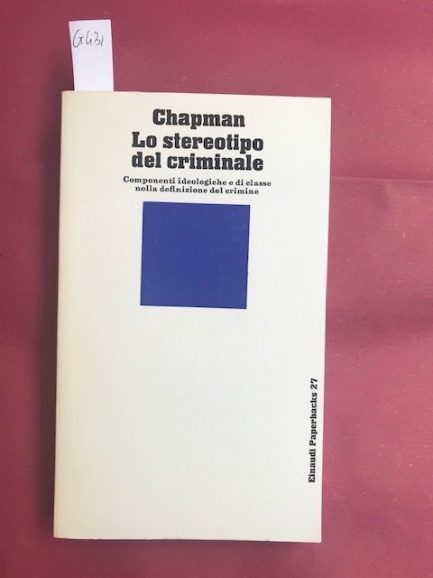 Lo stereotipo del criminale. Nota introduttiva di Vittoiro Capecchi e … | Immagine principale