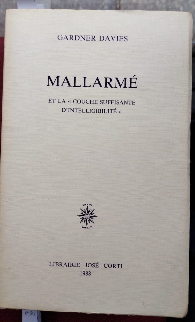 Mallarmè et la 'couche suffisante d'intelligibilité'