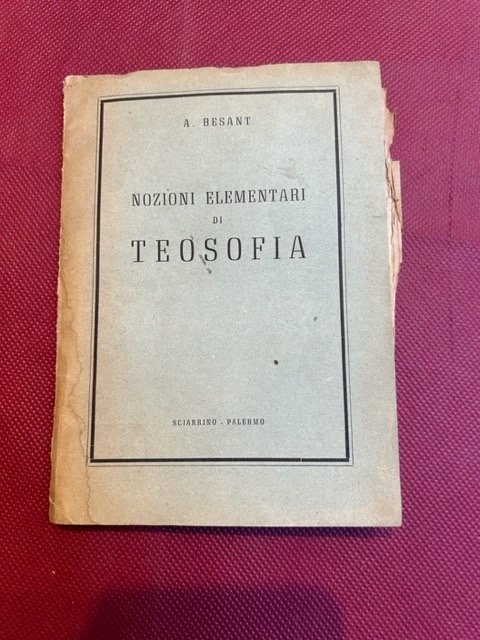 Nozioni elementari di teosofia.