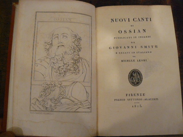 Nuovi canti di Ossian. Pubblicati in Inglese da Giovanni Smith …