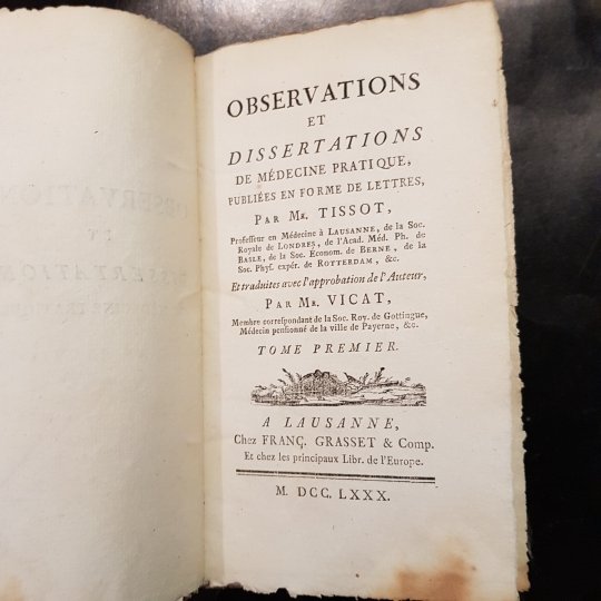 Observations et dissertations de medicine pratique.