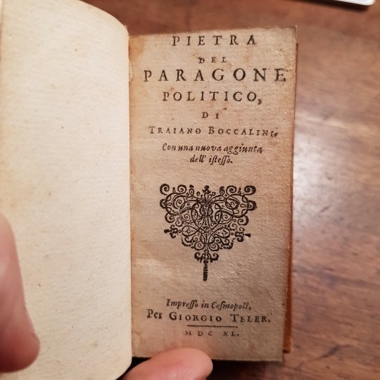 Pietra del paragone politico. Con una nuova agiunta dell'istesso