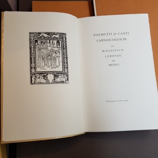 Poemetti e canti carnascialeschi del Magnifico Lorenzo de'Medici