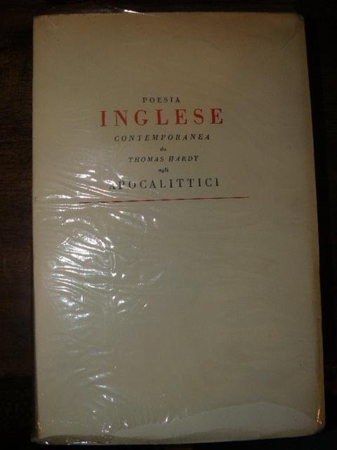 Poesia inglese contemporanea da Thomas Hardy agli apocalittici. introduzione, versione …