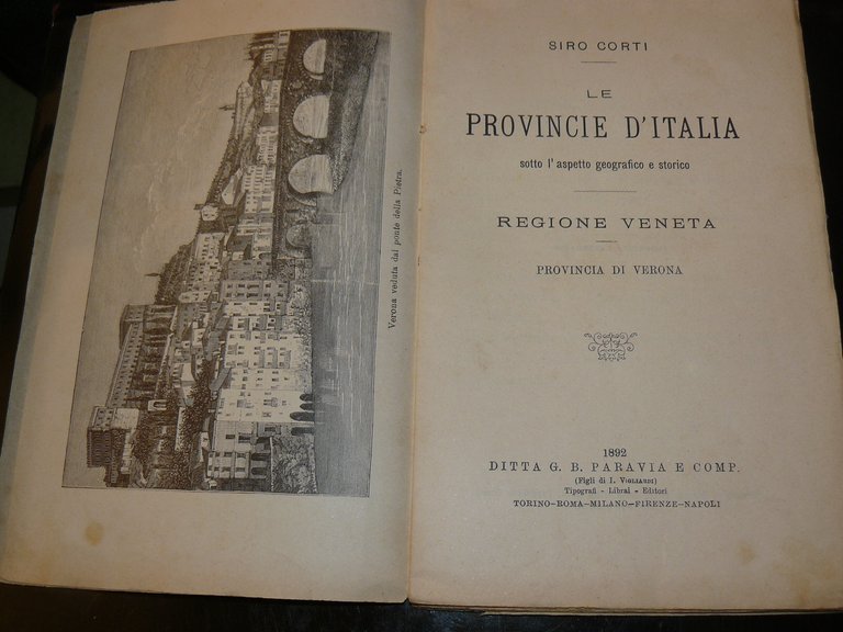 Provincia di Verona. Le provincie d'Italia sotto l'aspetto geografico e …
