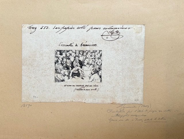 QUATTRO PROVE D’ARTISTA DI H. MONNIER. Prova d’artista Avant la …