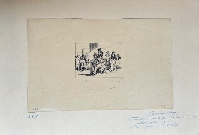 QUATTRO PROVE D’ARTISTA DI H. MONNIER. Prova d’artista Avant la …